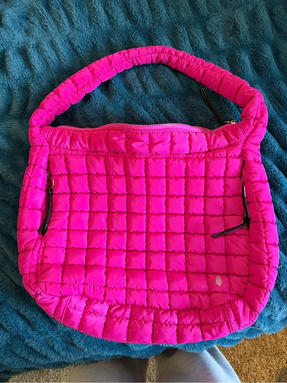 FP Movement by Free People Neon Pink Quilted Shoulder Bag
